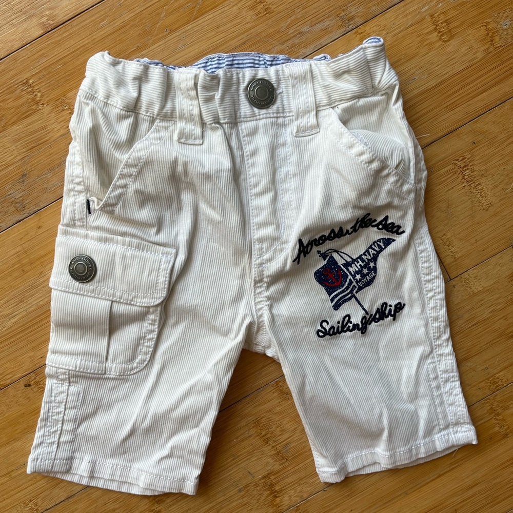 Sailor Style Kids Cream Corduroy